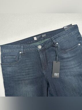 KUT From The Kloth Donna Ankle Skinny Jeans Size 14 Dark Wash Stretch Denim NWT